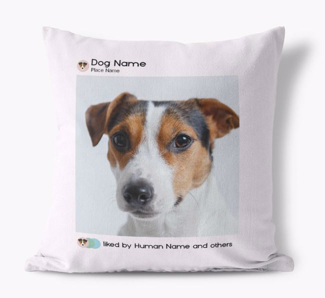 Liked By... : Personalised {breedFullName} Photo Upload Cushion